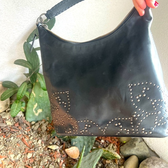 Coach Studded Celeste hobo bag black leather *EUC* - Picture 5 of 7